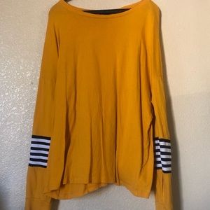 Forever21 2X Yellow Long Sleeve Tee